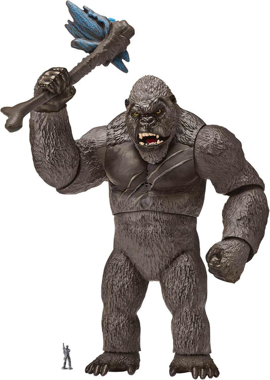 フィギュア Mega Punching Kong コング フィギュア 高さ33cm 迫力満点 胴体ひねる強力パンチアクション 目光りリアル咆哮音 魅力深い知性と感情表現 髑髏島守護者 コング モンスターバース レジェンダリー ピクチャーズ ゴジラvsコング