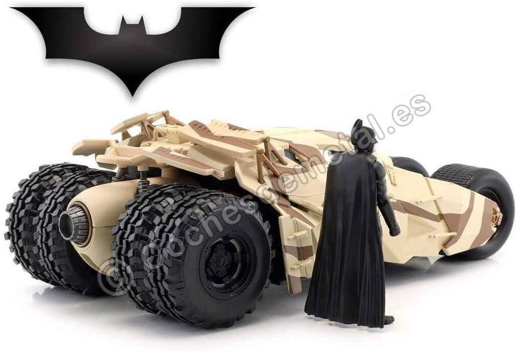 アウトレット品 ミニカー ジャダトイズ ダークナイト バットモービル 1:24スケール バットマンフィギュア付き 迫力満点 軍用車両風フォルム クリストファー・ノーラン監督作品 映画再現 ファン必見 映画車両模型 限定モデル 高品質 精密仕上げ