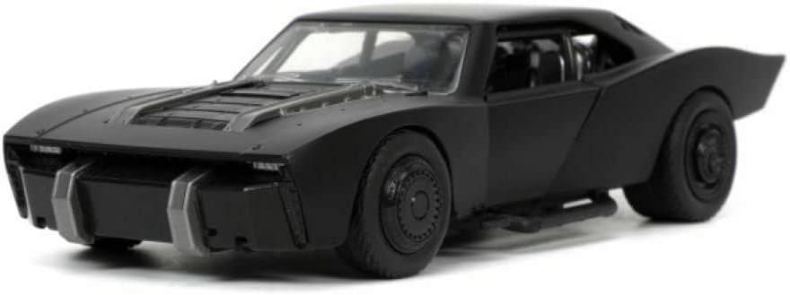 アウトレット品 ミニカー JADA TOYS バットモービル ジャダトイズ ザ・バットマン 2022 映画モデル 1/32スケール 精巧造形 高品質仕上げ バットマンフィギュア付き コンパクトサイズ コレクター向け リアル再現 デスクやシェルフ飾りやすい