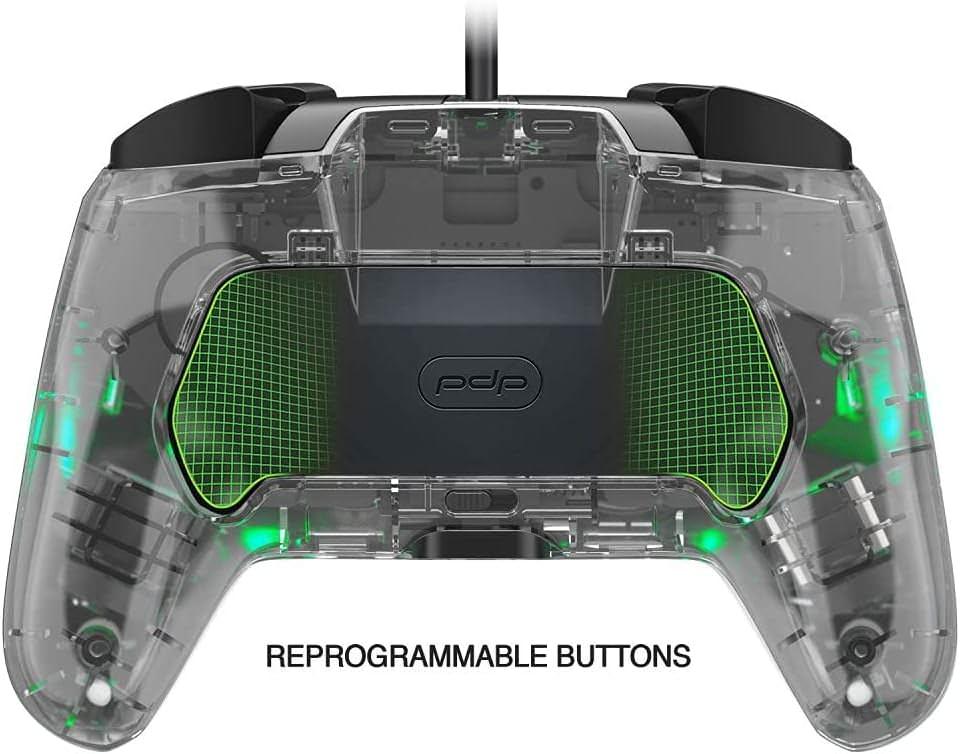 ゲームコントローラー PDP Afterglow Deluxe+ Audio Wired Controller for Nintendo Switch PDP 光と音で彩る透明ポリカーボネート筐体有線コントローラー調光可能プリズマティックLED照明 並行輸入品