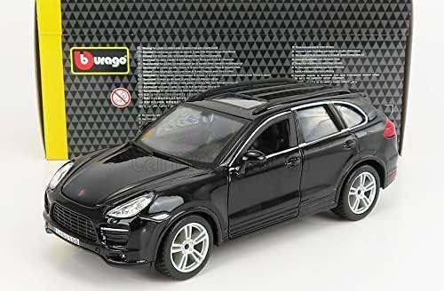 アウトレット品 ミニカー Porsche Cayenne Turbo 2010年モデル 1/24スケール Bburago製 高級SUV ブラックボディ 精密ディテール コレクション向け 高性能V8ツインターボエンジン採用 プレミアムSUV 洗練デザイン プレゼント最適 限定モデル