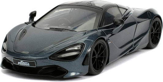 アウトレット品 スーパーカー マクラーレン720S 1 24スケールモデル JADATOYS ダイキャスト 高精細 エアロダイナミクス デザイン カーボンファイバー モノコックボディ 映画ワイルドスピード スーパーコンボ デッカードショウ 操る 圧倒的存在感