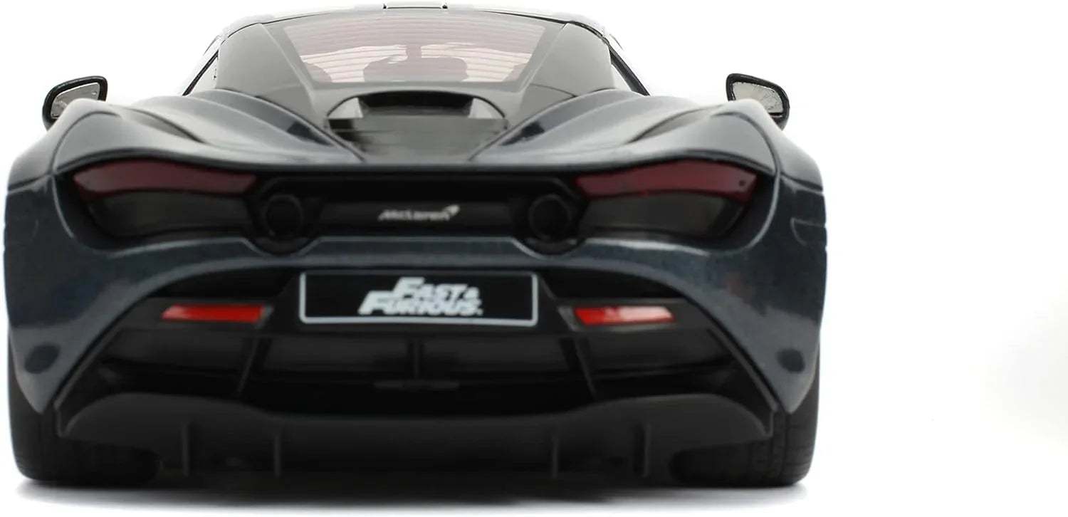 アウトレット品 スーパーカー マクラーレン720S 1 24スケールモデル JADATOYS ダイキャスト 高精細 エアロダイナミクス デザイン カーボンファイバー モノコックボディ 映画ワイルドスピード スーパーコンボ デッカードショウ 操る 圧倒的存在感