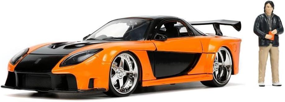 アウトレット品 ミニカー マツダRX-7 Veilside仕様 ワイルドスピード X3 TOKYO DRIFT ジェイダトイズ 映画 完全再現 1/24スケール サムライ鎧モチーフ アグレッシブボディライン ワイドボディキット 専用ホイール 460馬力ツインターボエンジン