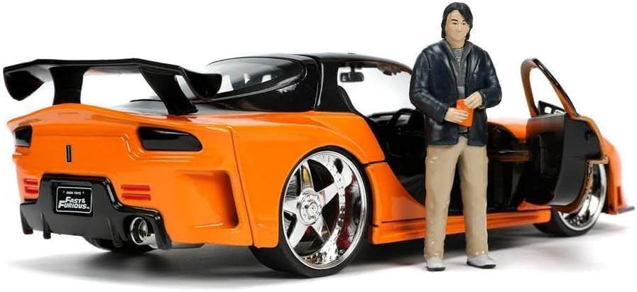 アウトレット品 ミニカー マツダRX-7 Veilside仕様 ワイルドスピード X3 TOKYO DRIFT ジェイダトイズ 映画 完全再現 1/24スケール サムライ鎧モチーフ アグレッシブボディライン ワイドボディキット 専用ホイール 460馬力ツインターボエンジン