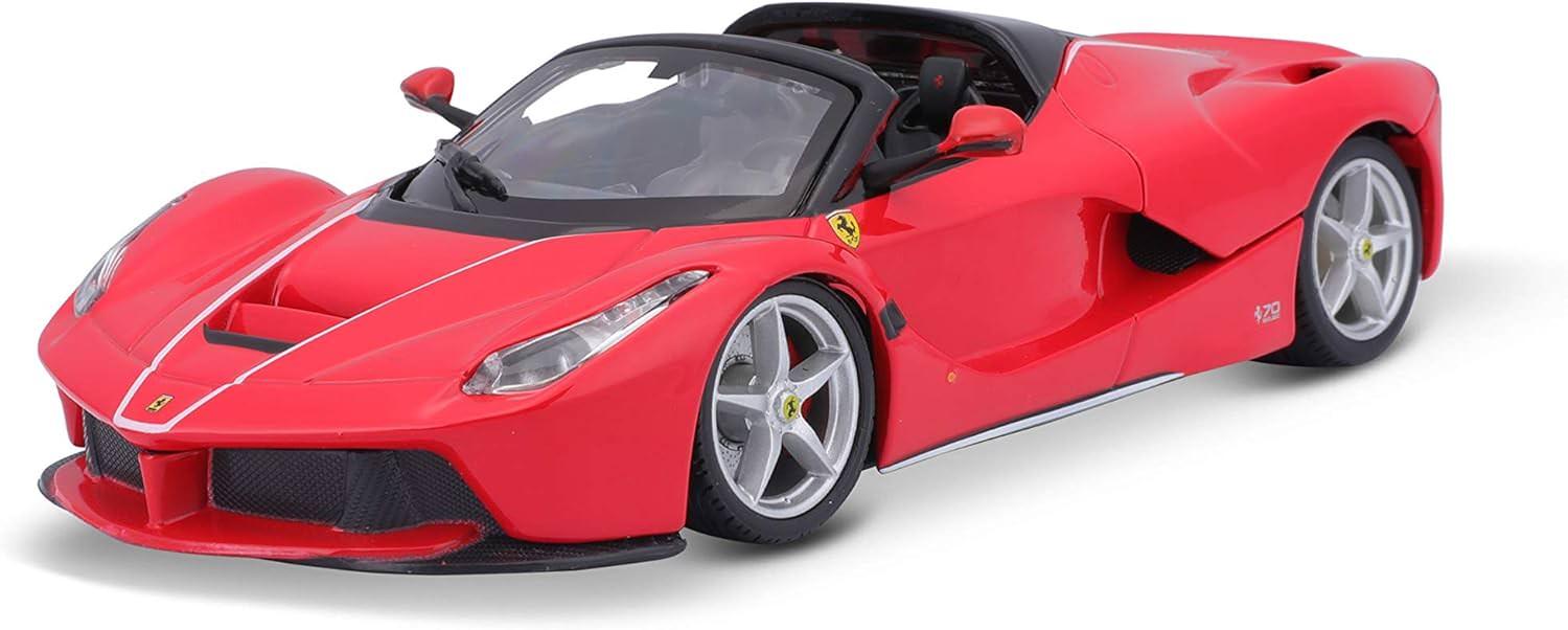 アウトレット品 ミニチュアカー ラ フェラーリ アペルタ 1/24スケール Bburago 精巧な技術 完全再現 963馬力 ハイブリッドシステム V12エンジン HY-KERS 800馬力 ガソリンエンジン 163馬力 電気モーター カーボンファイバー ケブラー 軽量化