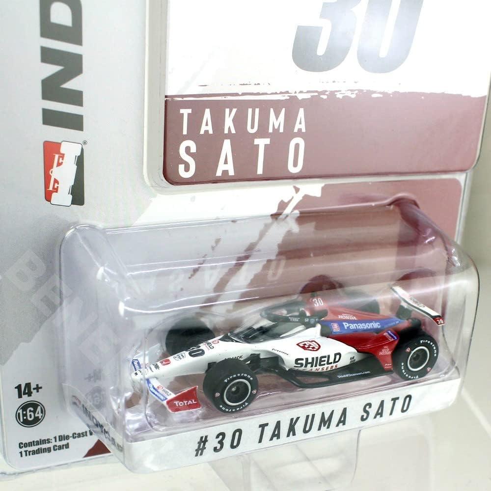 ミニカー 佐藤琢磨 インディカーシリーズ2021 NTT インディカー 30号車 グリーンライト 精巧再現 1 64スケール ダラーラIR 18シャシーホンダ製2 2リッターV6ツインターボエンジン搭載 空力性能機械的グリップ バランス レースシーン細部表現