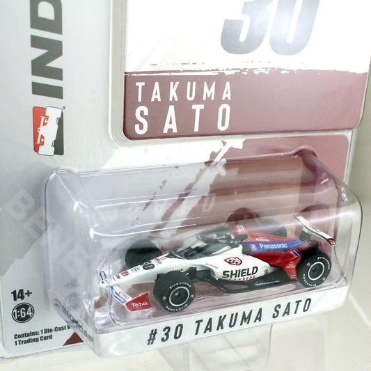 ミニカー 佐藤琢磨 インディカーシリーズ2021 NTT インディカー 30号車 グリーンライト 精巧再現 1 64スケール ダラーラIR 18シャシーホンダ製2 2リッターV6ツインターボエンジン搭載 空力性能機械的グリップ バランス レースシーン細部表現