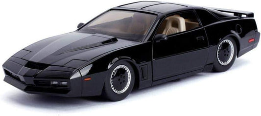 ミニカー ナイトライダー JADATOYS ジャダトイズ KITT スキャナーライト 1/24 ポンティアック ファイアーバード ベース スーパーカー ナイト2000 LED点灯 精巧モデル SFドラマ マイケルナイト