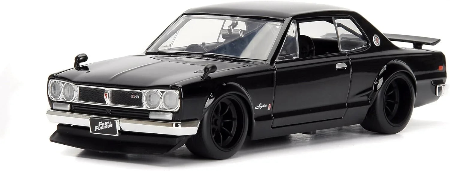 アウトレット品 ミニカー スカイライン 2000 GT-R JADATOYS 映画 ワイルドスピード シリーズ 伝説 マシン 精巧 造形美 躍動感 あふれる フォルム 1／24 スケール 緻密 仕上げ ディスプレイ ケース付き コレクター 必携 日本 名車 世界的 評価