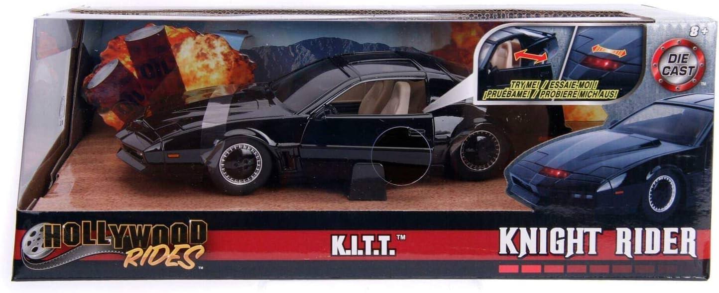 アウトレット品 ミニカー JADATOYS ジャダトイズ ナイトライダー KITT スキャナーライト付き 1/24 ミニカー ナイト2000 ポンティアック・ファイアーバード 人工知能K.I.T.T. 80年代SFドラマ