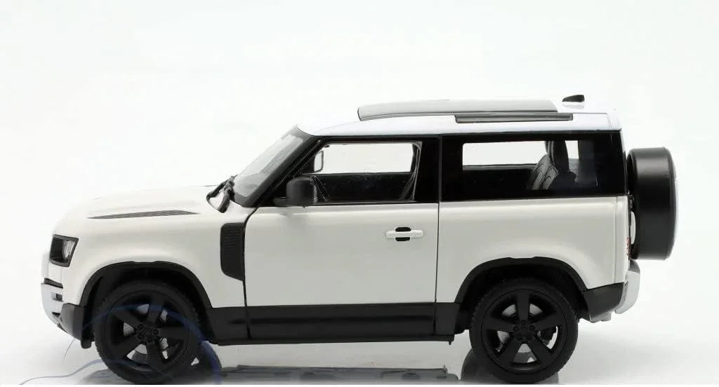 アウトレット品 ミニカー ランドローバー ディフェンダー 2020モデル WELLY 高精密再現 1/24スケール LEDヘッドライト Cピラーデザイン オフロードタイヤ コレクター向け 精巧モデル 車両復活 新プラットフォーム ディスプレイ用品