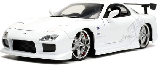 アウトレット品 ラジコンモデル マツダ RX-7 FCシリーズ ワイルドスピード ダイキャスト 1/24スケール 精密造形 重量感 13Bロータリーエンジン搭載 最高出力200馬力 革新的スポーツカー 圧倒的加速性能 伝説のドミニク・トレット愛車 映画の興奮