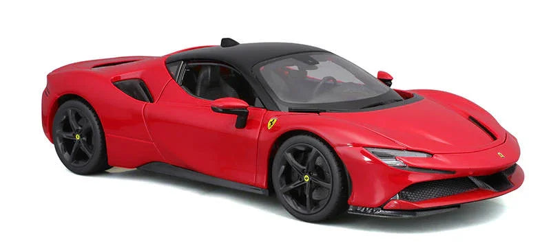 アウトレット品 ミニチュアカーモデル フェラーリ SF90ストラダーレ Bburago 革新と情熱の融合 ハイブリッドスーパーカー 1 18スケール 高精細再現 卓越した職人技 最新空力技術搭載 1000馬力超 2 5秒加速 プラグインハイブリッド 次世代性能