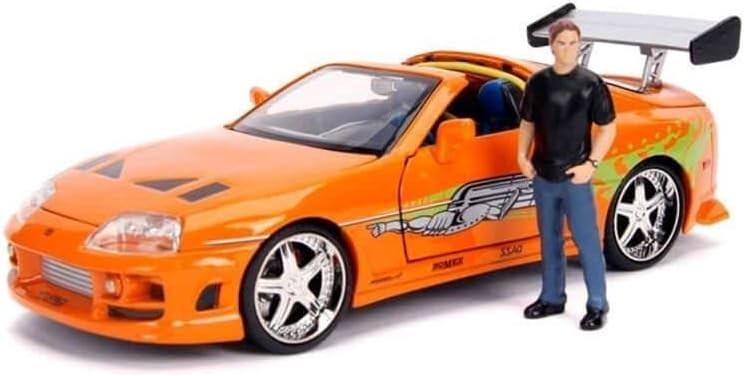 アウトレット品 ミニカー JADA TOYS トヨタ スープラ ワイルドスピード ブライアン オレンジ 1995年型 1/24スケール 精巧モデル 公式ライセンス 映画再現 映画感動 躍動感 迫力 車体忠実再現 芸術品コレクション ホビー コレクター向け