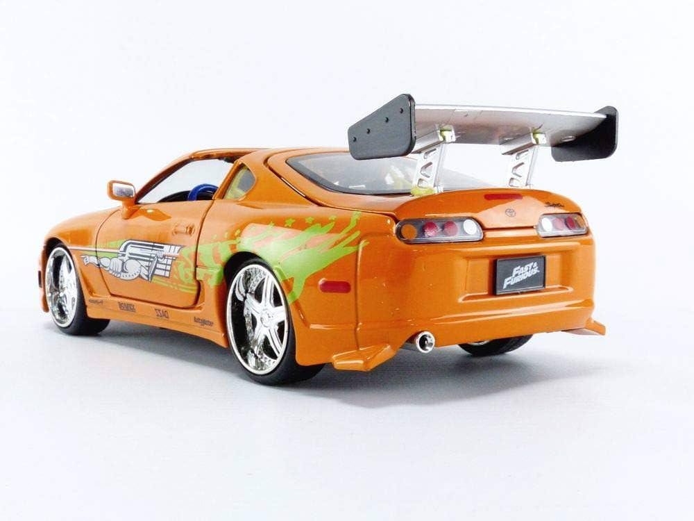 アウトレット品 ミニカー JADA TOYS トヨタ スープラ ワイルドスピード ブライアン オレンジ 1995年型 1/24スケール 精巧モデル 公式ライセンス 映画再現 映画感動 躍動感 迫力 車体忠実再現 芸術品コレクション ホビー コレクター向け