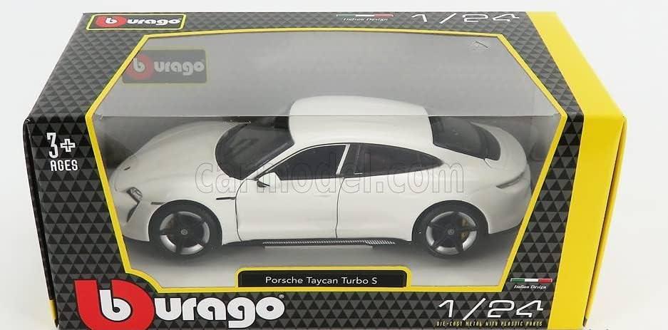 アウトレット品 カーモデル ポルシェ タイカン Turbo S 2019年モデル 1 24スケール Bburago 高品質 精密デザイン LEDヘッドライト 流線型ボディ ライトバー 革新的電気自動車 高性能急速充電 750馬力相当 走行性能 卓越コレクション価値