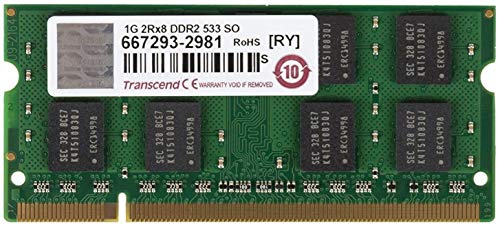 Transcend TS128MSQ64V5J ノートPC用 PC2-4200 DDR2-533 1GB 200pin SO-DIMM 並行輸入品