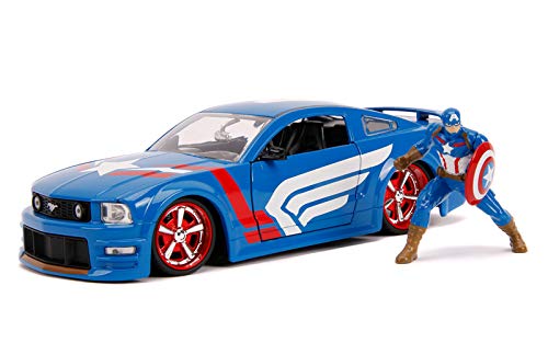 JADA TOYS 1/24 SCALE CAPTAIN AMERICA 2006 FORD MUSTANG GT 1/24スケール キャプテンアメリカ フォード マスタングGT