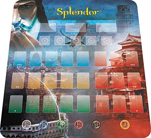 ボードゲーム 宝石の煌き Splendor プレイマット 宝石の煌き：都市 対応 新版 輸入版 日本語説明書なし