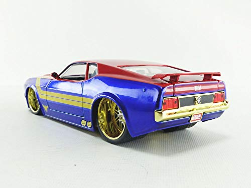 JADA TOYS ミニカー 1/24サイズ HWR Marvel 1973 Ford Mustang Mach 1 W/Captain Marvel 26068