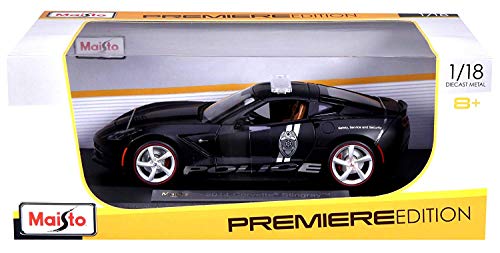 Maisto 2014 Corvette Stingray Police Diecast Vehicle 1/18 Scale 並行輸入品