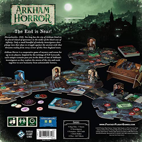 ボードゲーム Fantasy Flight Games FFGAHB01 Arkham Horror Third Edition Mixed Colours 輸入版 日本語説明書なし