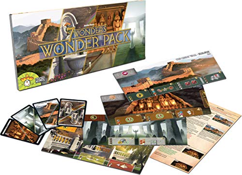 ボードゲーム 世界の七不思議 Asmodee 7 Wonders ワンダーパック 拡張版 輸入版 日本語説明書なし