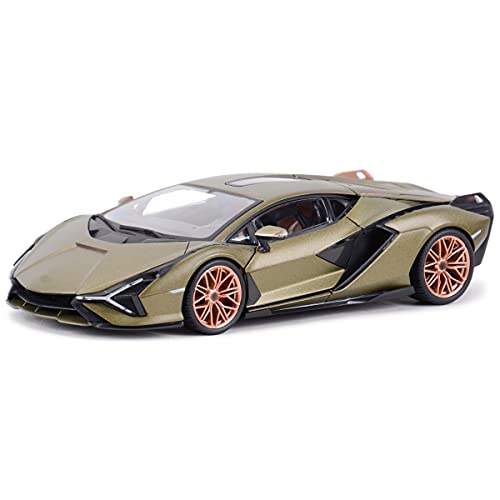 1/18 For L-amborghini For Sin FKP 37 シミュレーション合金車モデル金属ダイキャスト車コレクタブルモデル車のおもちゃ ダイキャストカー 色 : 緑