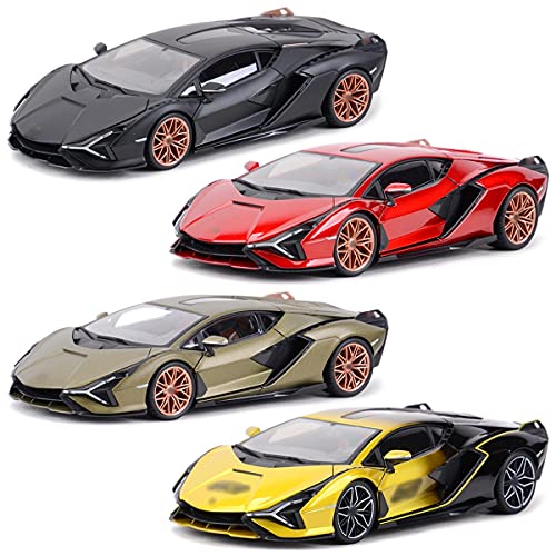 1/18 For L-amborghini For Sin FKP 37 シミュレーション合金車モデル金属ダイキャスト車コレクタブルモデル車のおもちゃ ダイキャストカー 色 : 緑