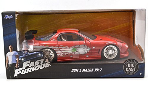 Jada TOYS 1/24 SCALE THE FAST AND THE FURIOUS DOM'S MAZDA RX-7 ジェイダトイズ 1/24スケール ワイルドスピード ドムズ マツダ RX-7 FD 並行輸入品