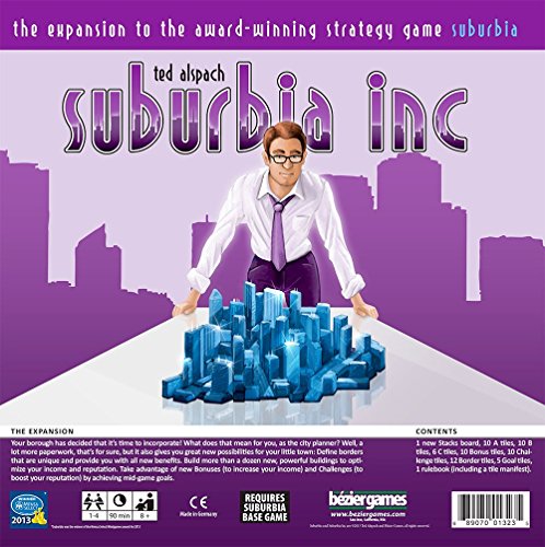 ボードゲーム シティビルダー Suburbia Inc. 輸入版 日本語説明書なし