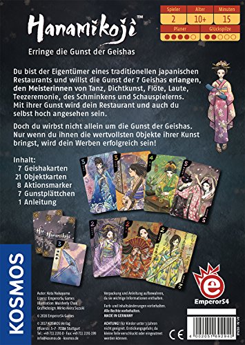 ボードゲーム Hanamikoji Erringe die Gunst der Geishas: Spiel fr 2 Spieler おもちゃ＆ホビー 輸入版 日本語説明書なし