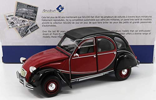 ソリド シトロエン 2CV ミニカー 1/18 チャールストン CITROEN CHARLESTON 1982 ブラック/ワイン 並行輸入品