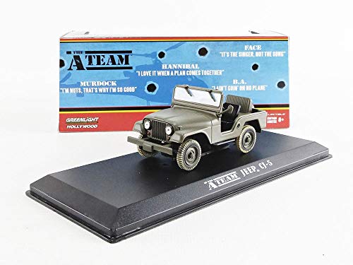 Greenlight 86526 1/43 The A-Team 1983-87 TVシリーズ ジープ CJ-5 マルチカラー