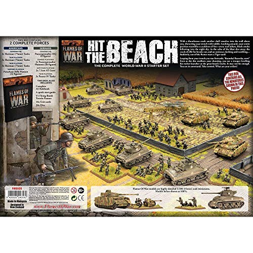 ボードゲーム Flames of War Hit The Beach 2つのアーミースターターセット 輸入版 日本語説明書なし