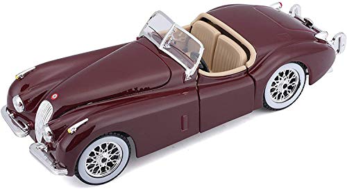 ブラーゴ ジャガー ミニカー 1/24 JAGUAR XK120 CABRIOLET 1953 ボルドー 並行輸入品