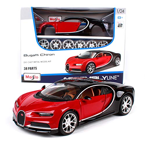 マイスト 1/24 ミニカー ダイキャストカー ブガッティ シロン 組み立てキット レース スポーツカー Maisto Bugatti Chiron 1/24 並行輸入品