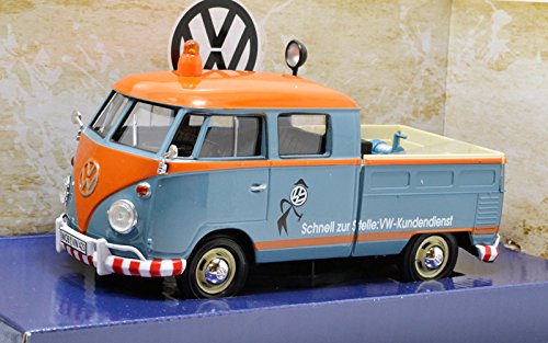 MOTOR MAX 1/24SCALE VOLKSWAGEN TYPE 2 PICKUP モーターマックス 1：24 フォルクスワーゲン タイプ 2 ピックアップ ブルー/オレンジ