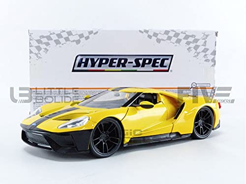 2017 Ford GT イエロー ブラックストライプ ハイパースペックシリーズ 1/24 ダイキャストモデルカー Jada 32257