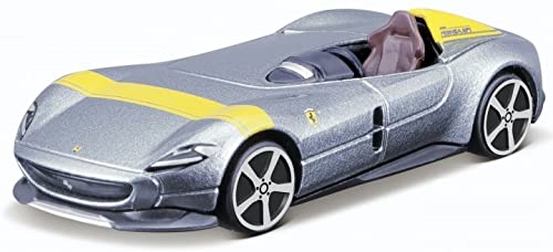 ブラーゴ フェラーリ モンツァ ミニカー 1/43 FERRARI MONZA SP1 2018 シルバー 並行輸入品