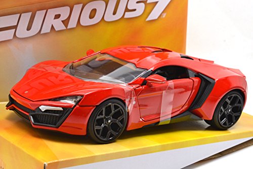 ジャダトイズ jada toys JADATOYS 1:24SCALE FAST & FURIOUS 7 LYKAN HYPER SPORT RED ジェイダトイズ 1/24 赤 並行輸入品