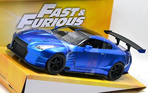 ジェイダトイズ 1/24スケール 「ワイルドスピード ユーロミッション」「ブライアン 2009 日産 GT-R R35 ベンソープラ ボディキット」 ブルー