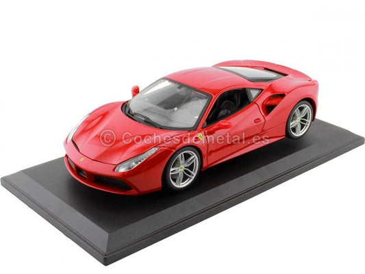 アウトレット品 Burago 1/18 Diecast 18-16008 Ferrari 488 GTB Rosso red