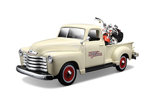 1/24 ハーレー・ダビッドソン 2001 FLSTS Heritage Springer＆1950 Chevy 3100 平行輸入