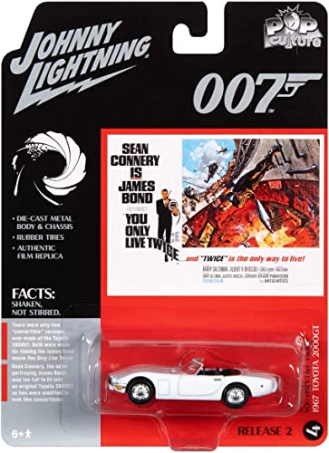 Johnny Lightning 1/64 ボンドカー 1967 Toyota 2000GT ホワイト ”007は二度死ぬ” ジェームズ ボンド James Bond 並行輸入品