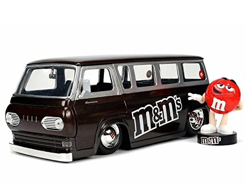 JADA TOYS 1/24 エムアンドエムズ レッド フィギア ＆フォード エコノライン 1965 M & M’s Red & Econoline 並行輸入品