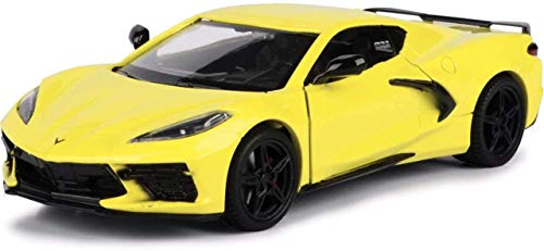 MOTORMAX コルベット ミニカー 1/24 CORVETTE C8 COUPE 2020 イエロー 並行輸入品