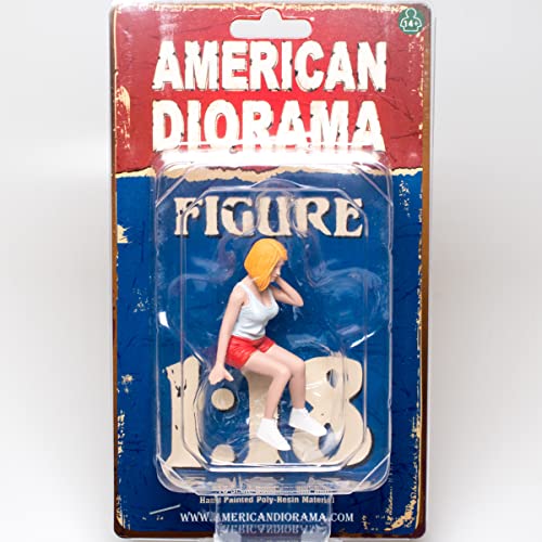 アメリカン ジオラマ 1/18 フィギア カーミート 2 女性 American Diorama 1/18 Figures Car Meet 2 並行輸入品