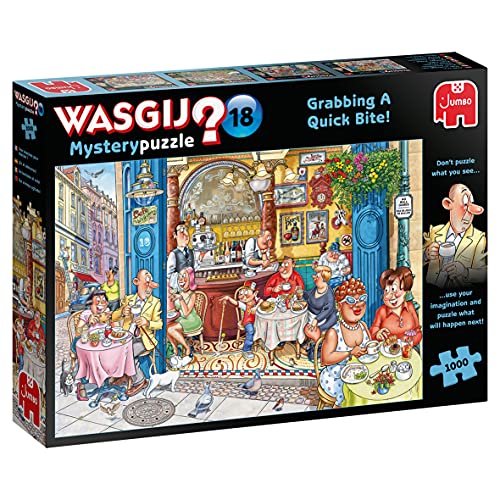 Jumbo 19179 Wasgij Mystery 18 Grabbing a Quick Bite 1000 piece Jigsaw Puzzle